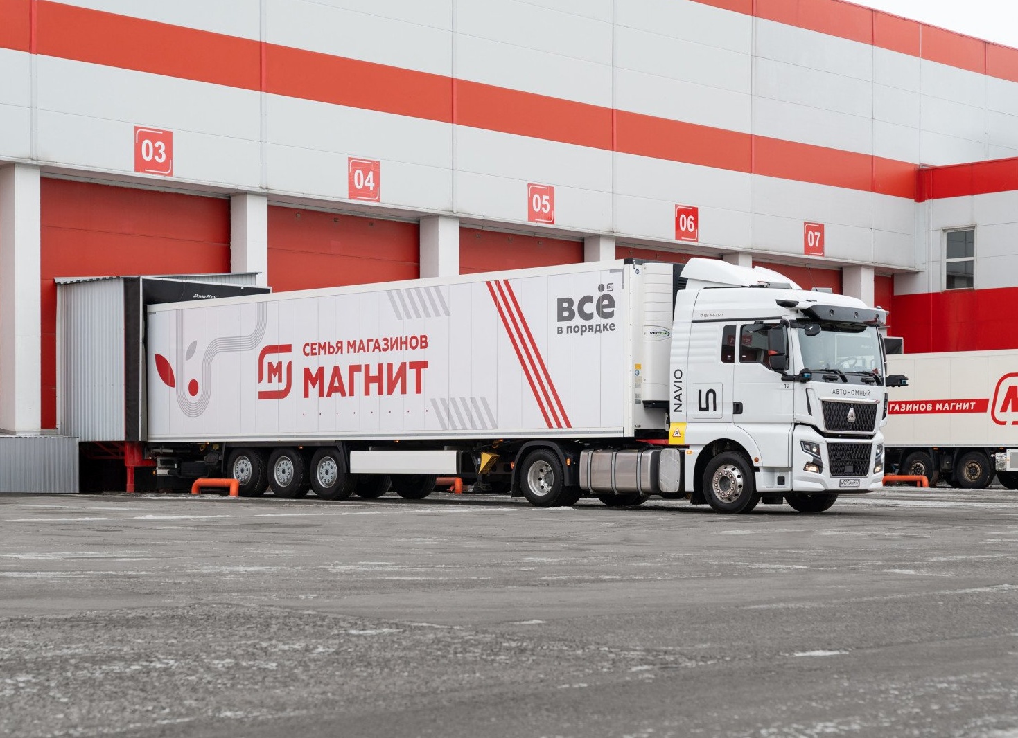 «Магнит» провел первые испытания автономных грузоперевозок по трассе М-12